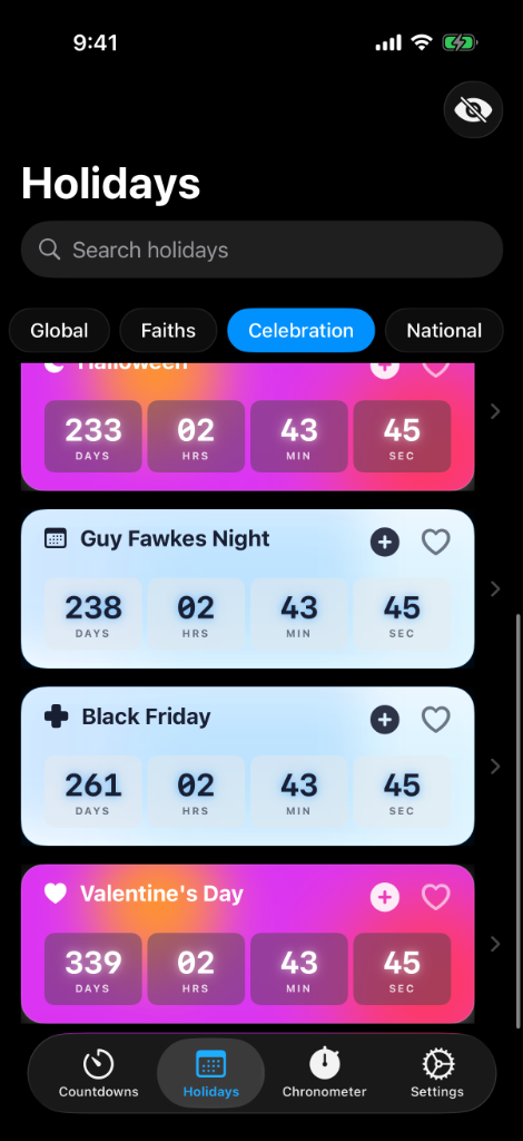 Celebration Holidays